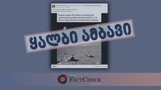 Disinformation:  Apollo-11 moon landing footage featured dog at the moon.