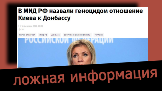 Пропаганда Кремля, что в Донбассе Украина проводила геноцид не соответствует реальности